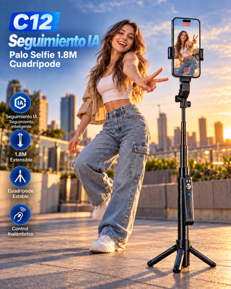 Tripode Con IA Seguimiento Facial