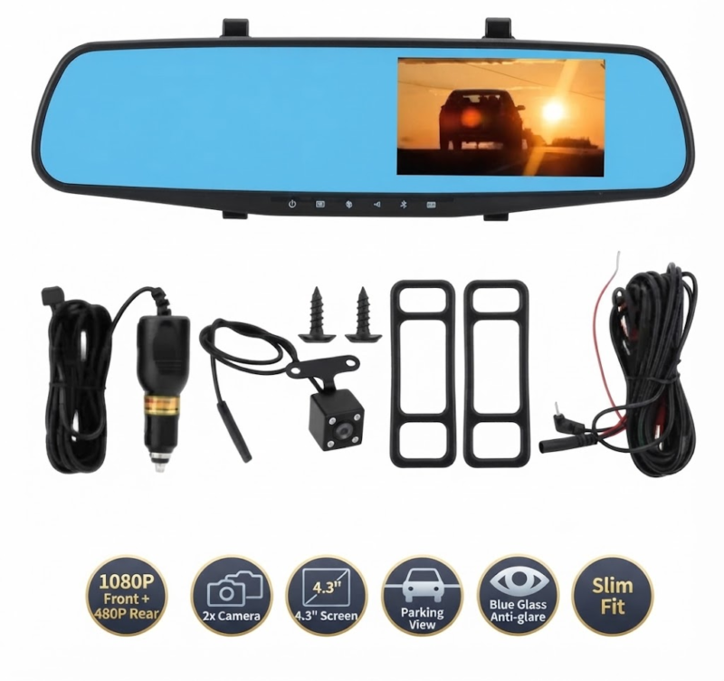 Espejo Retrovisor Doble Camara