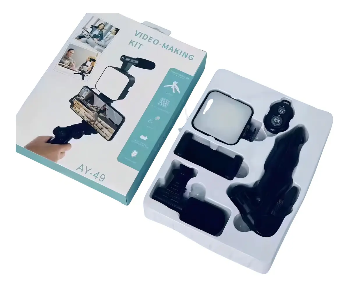 Kit de Grabación para Celular 5 en 1 con Luz LED y Trípode - Imagen 2
